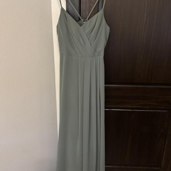 short lace bridesmaid dresses with sleeves Tea-length Cap Sleeves Chiffon Bridesmaid Dress Plus Size, Slate_Blue